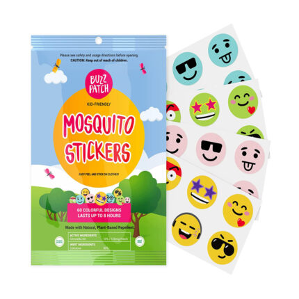 BuzzPatch Mosquito Patch Stickers for Kids (60 Pack)